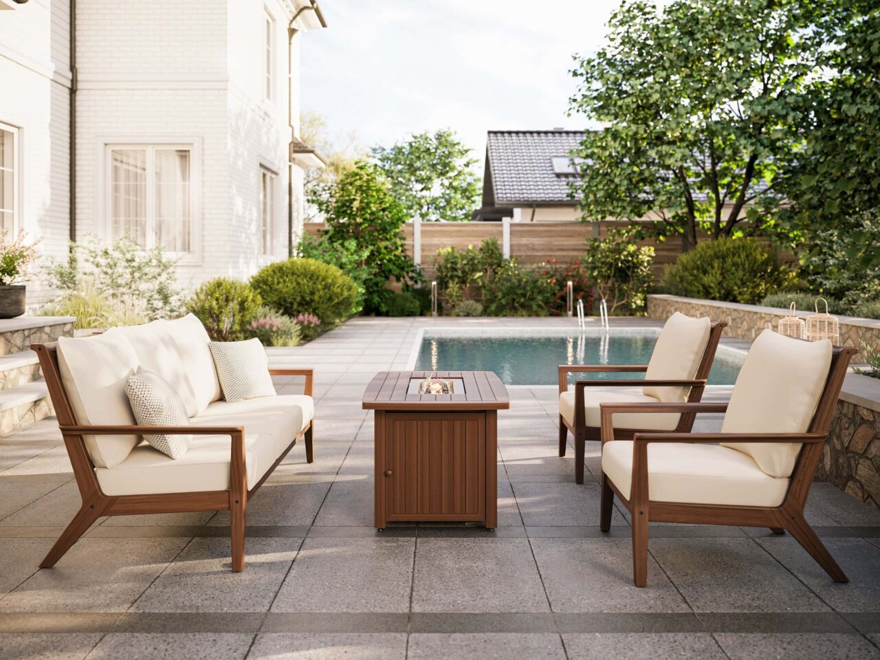 Glow 48″ Rectangular Fire Table