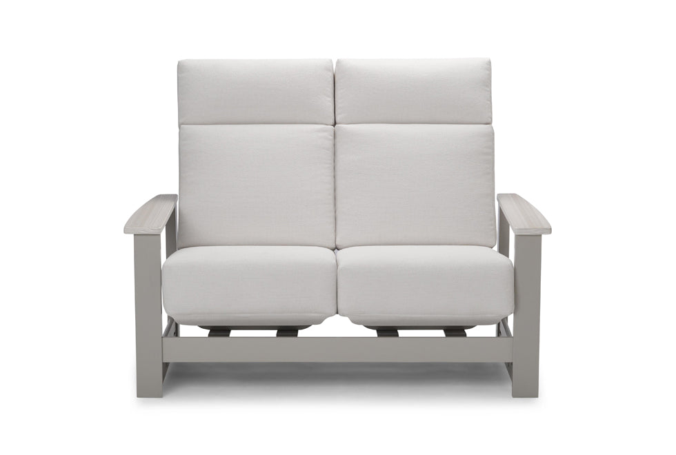 Leeward Supreme Hidden Motion Loveseat w/ Rustic Arms