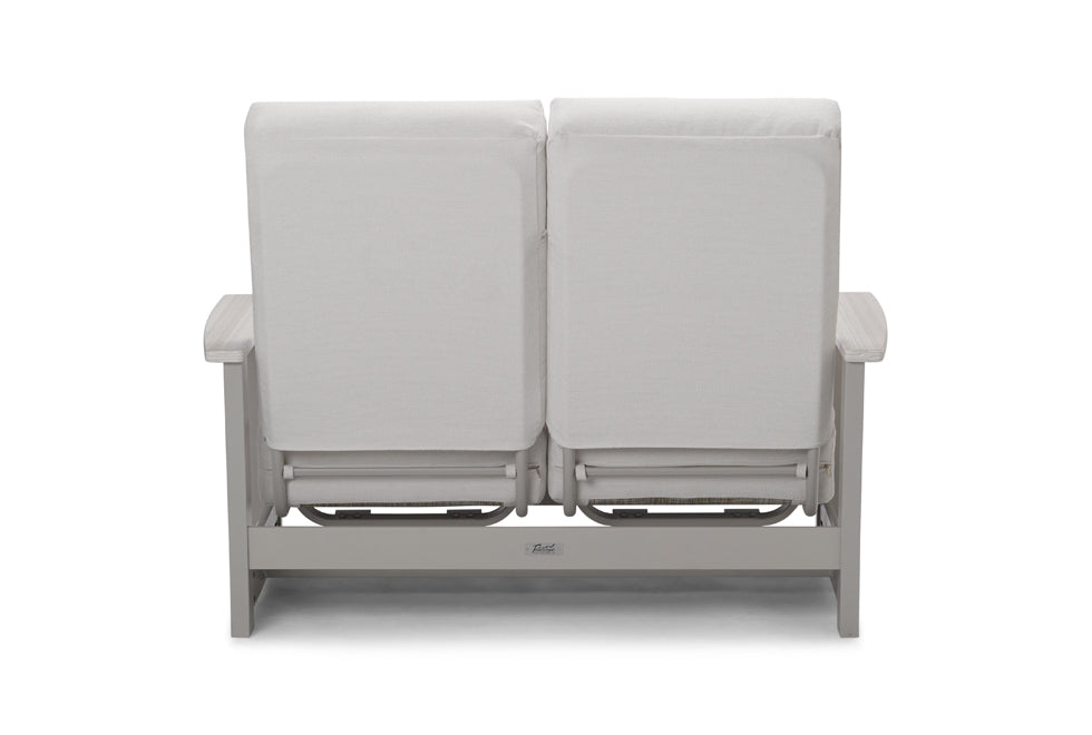 Leeward Supreme Hidden Motion Loveseat w/ Rustic Arms