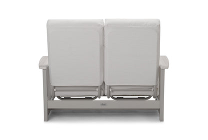 Leeward Supreme Hidden Motion Loveseat w/ Rustic Arms