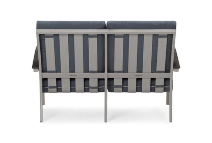 Bazza Cushion Two-Seat Loveseat w/ Polymer Arms