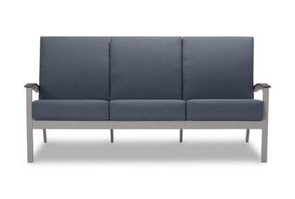 Bazza Cushion Three-Seat Sofa w/ Polymer Arms