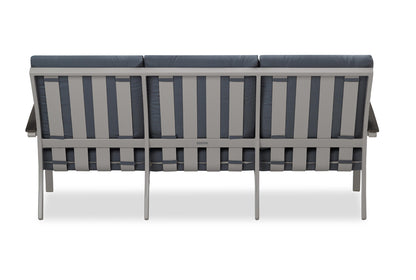 Bazza Cushion Three-Seat Sofa w/ Polymer Arms
