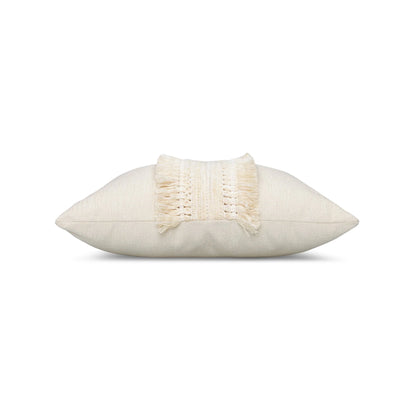 Column Crema 20" x 20" Toss Pillow