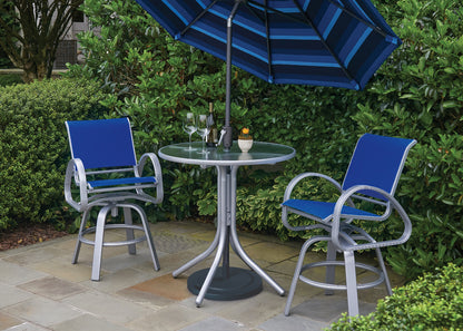 Aruba Sling Balcony Height Swivel Cafe Chair