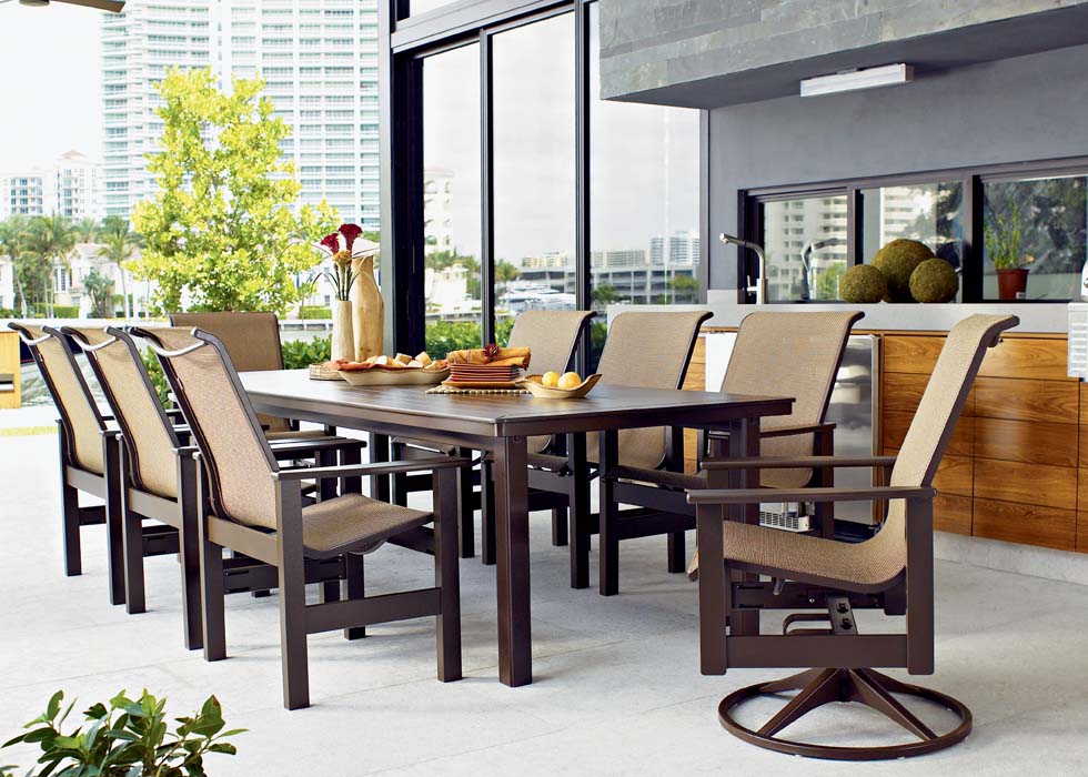 Leeward Sling Arm Chair w/ MGP Arms