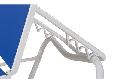 Gardenella Sling Four-Position Lay-flat Stacking Armless Chaise