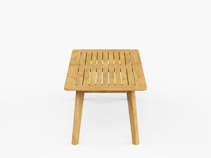 Foundations 48×24” Rectangular Teak Coffee Table