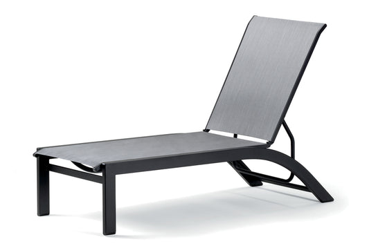 Kendall Sling Stacking Armless Lay-flat Chaise
