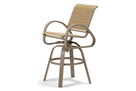 Aruba Sling Bar Height Swivel Cafe Chair