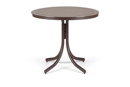 Slat 42" Round Balcony Height Table w/ hole