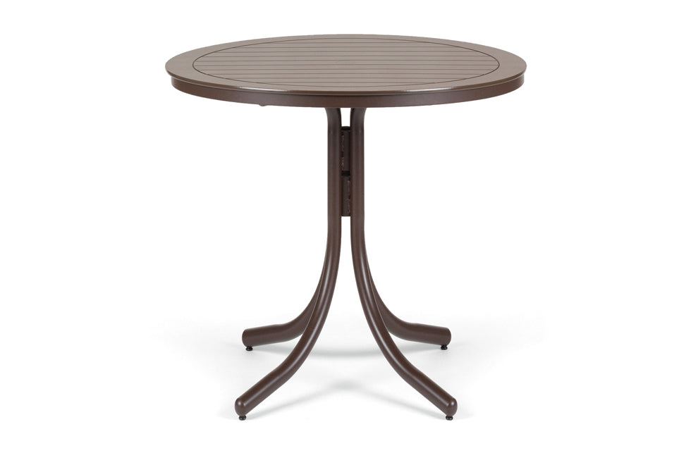 Slat 42" Round Bar Height Table w/ hole