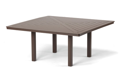 Slat 64" Square Dining Height Table w/ hole