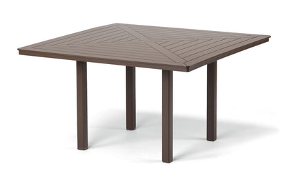Slat 64" Square Balcony Height Table w/ hole