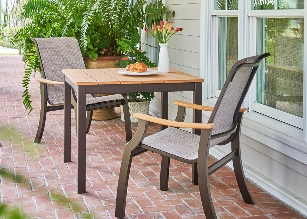 St. Catherine Sling Arm Chair w/ Rustic Arms