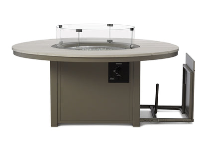 Rustic Fire Tables 42" Round Rustic Top Fire Table