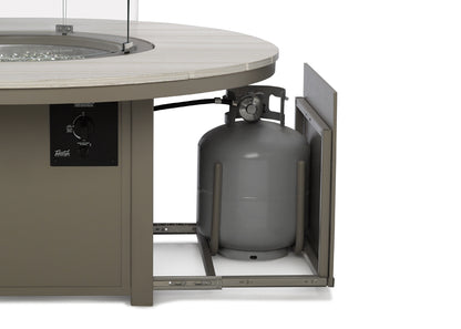 Rustic Fire Tables 42" Round Rustic Top Fire Table