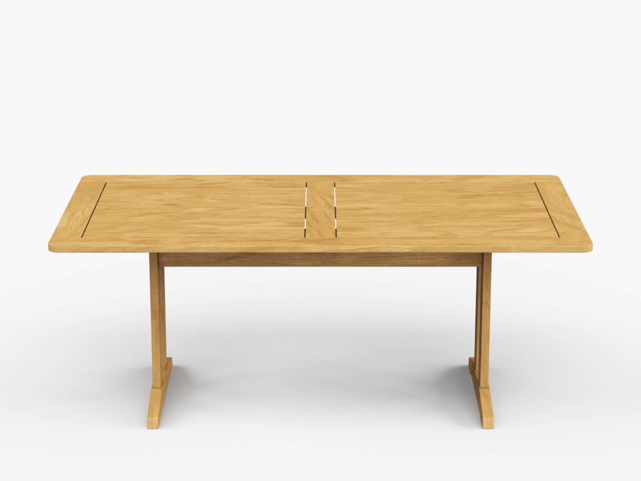 Foundations 74″ Rectangular Teak Dining Table