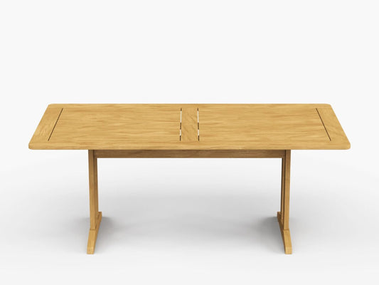 Foundations 74″ Rectangular Teak Dining Table