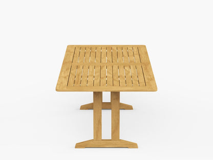 Foundations 74″ Rectangular Teak Dining Table