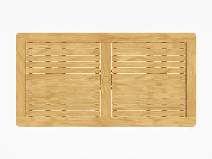 Foundations 74″ Rectangular Teak Dining Table