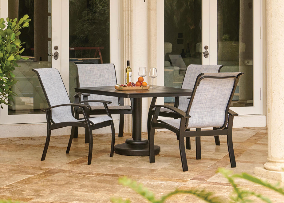 Belle Isle Sling Arm Chair w/ Polymer Accents