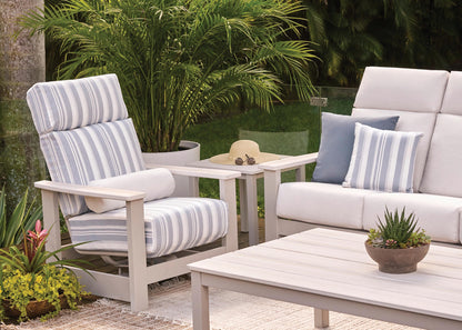 Leeward Supreme Hidden Motion Arm Chair w/ Rustic Arms