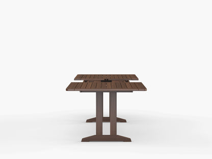 Foundations 74-103″ Ipe Extension Dining Table