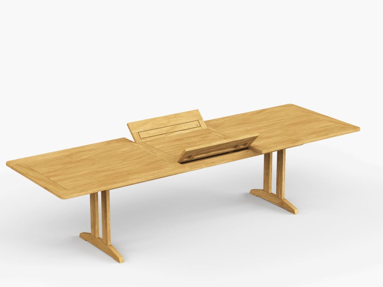 Foundations 74-103″ Extension Teak Dining Table