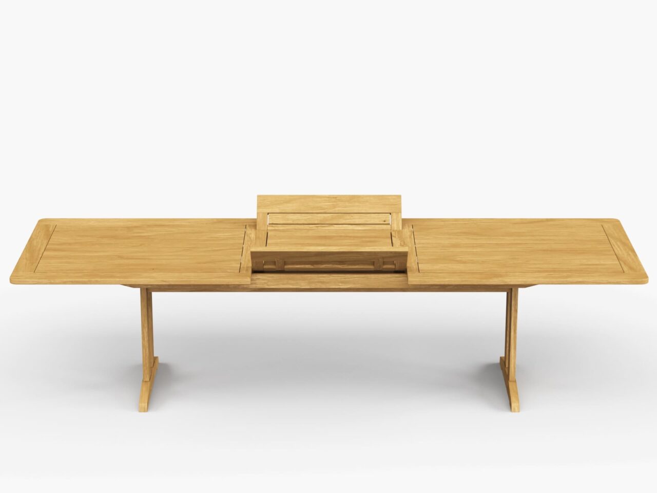 Foundations 74-103″ Extension Teak Dining Table
