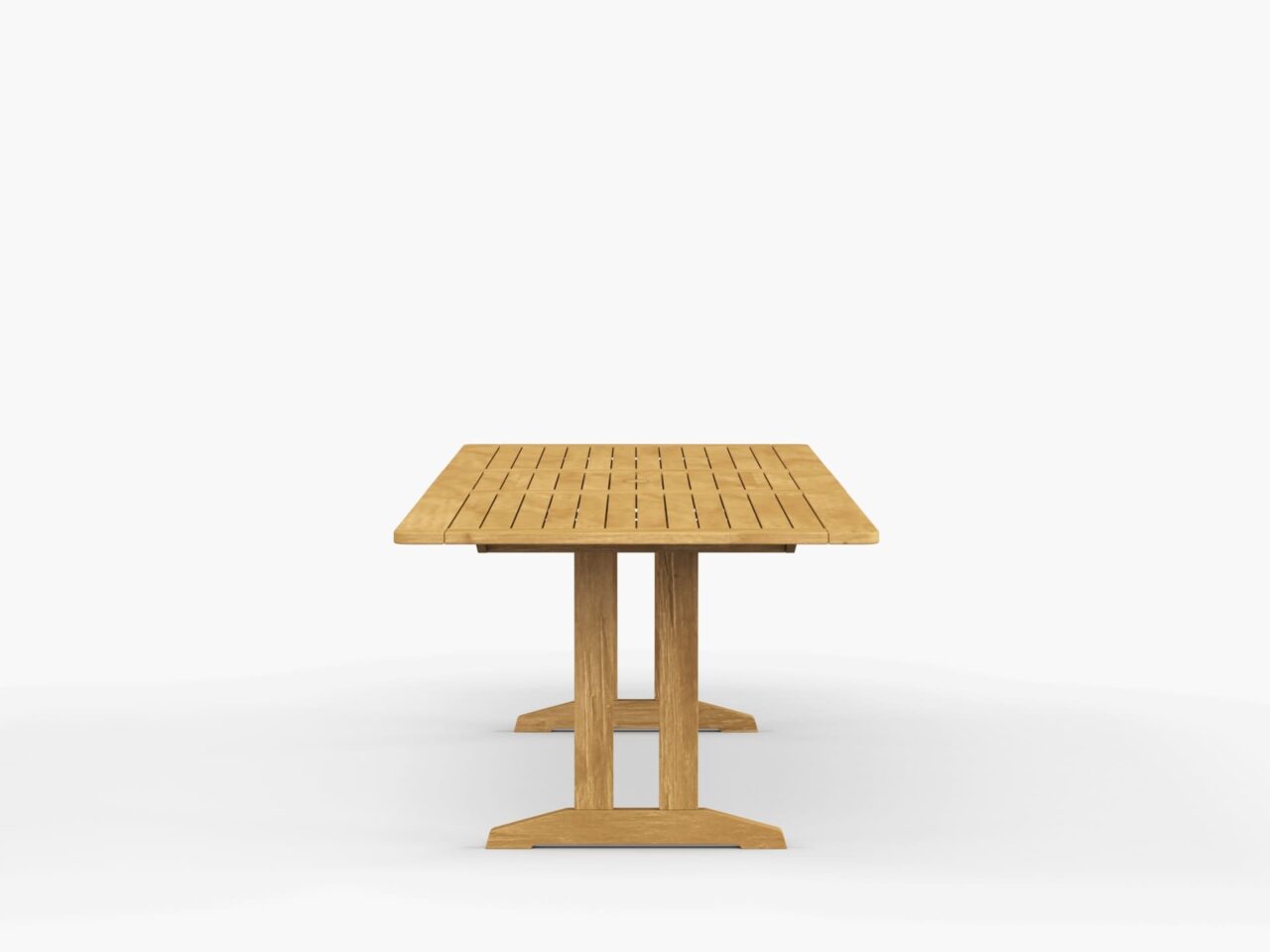 Foundations 74-103″ Extension Teak Dining Table