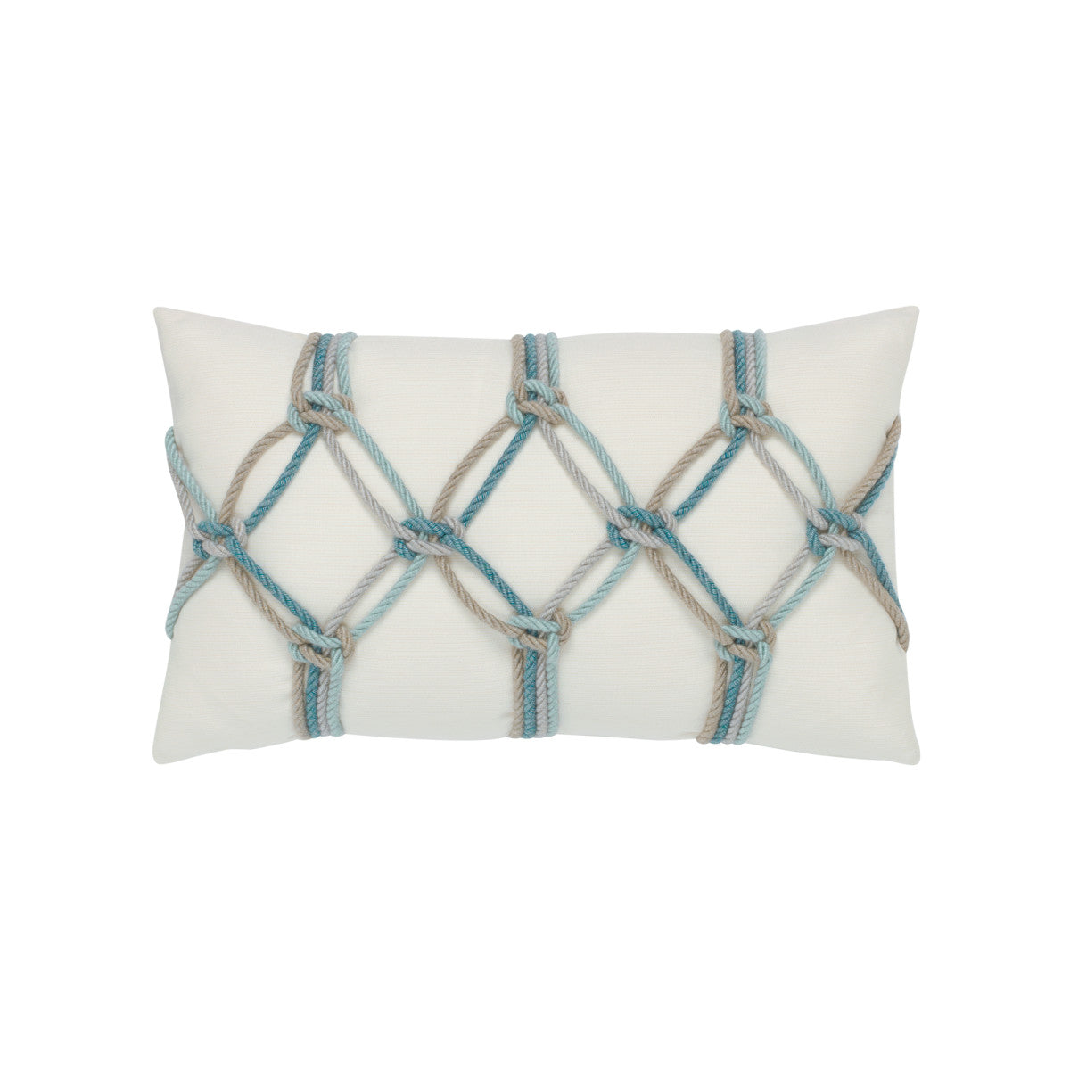 Aqua Rope 12"x20" Toss Pillow