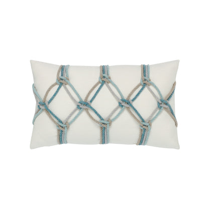 Aqua Rope 12"x20" Toss Pillow