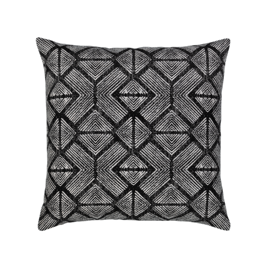 Bakuba Ebony 22"x22" Toss Pillow *