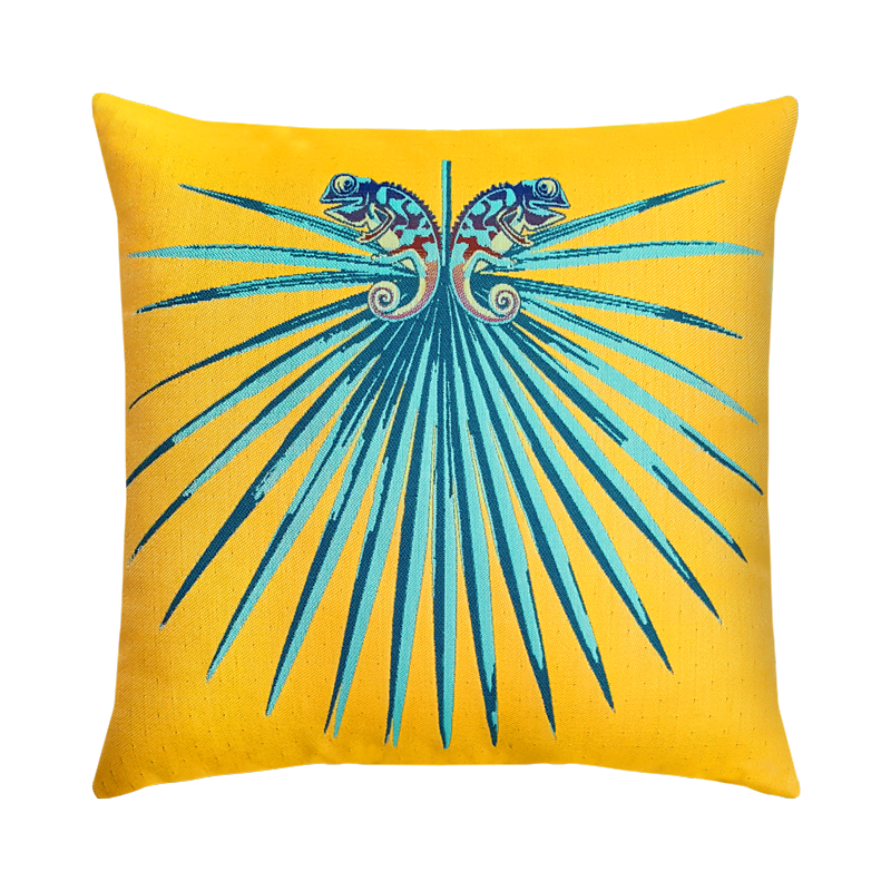 Chameleon Lagoon 22"x22" Toss Pillow