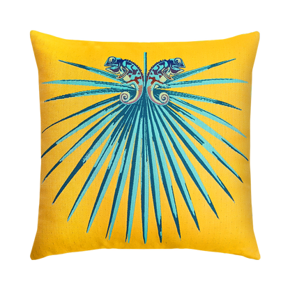 Chameleon Lagoon 22"x22" Toss Pillow