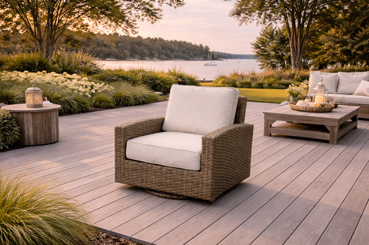 Biscayne Swivel Lounge Chair (Fieldstone)
