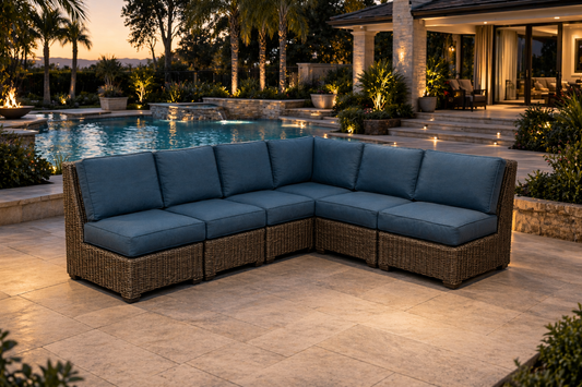 Napa 6 Seat Armless Sectional