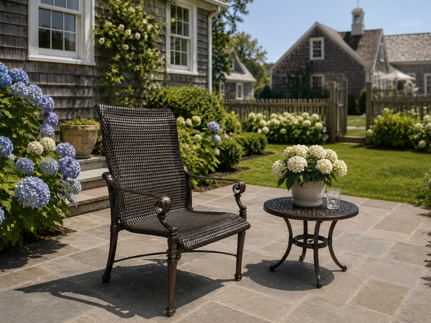 Grand Terrace Woven High Back Dining Chair