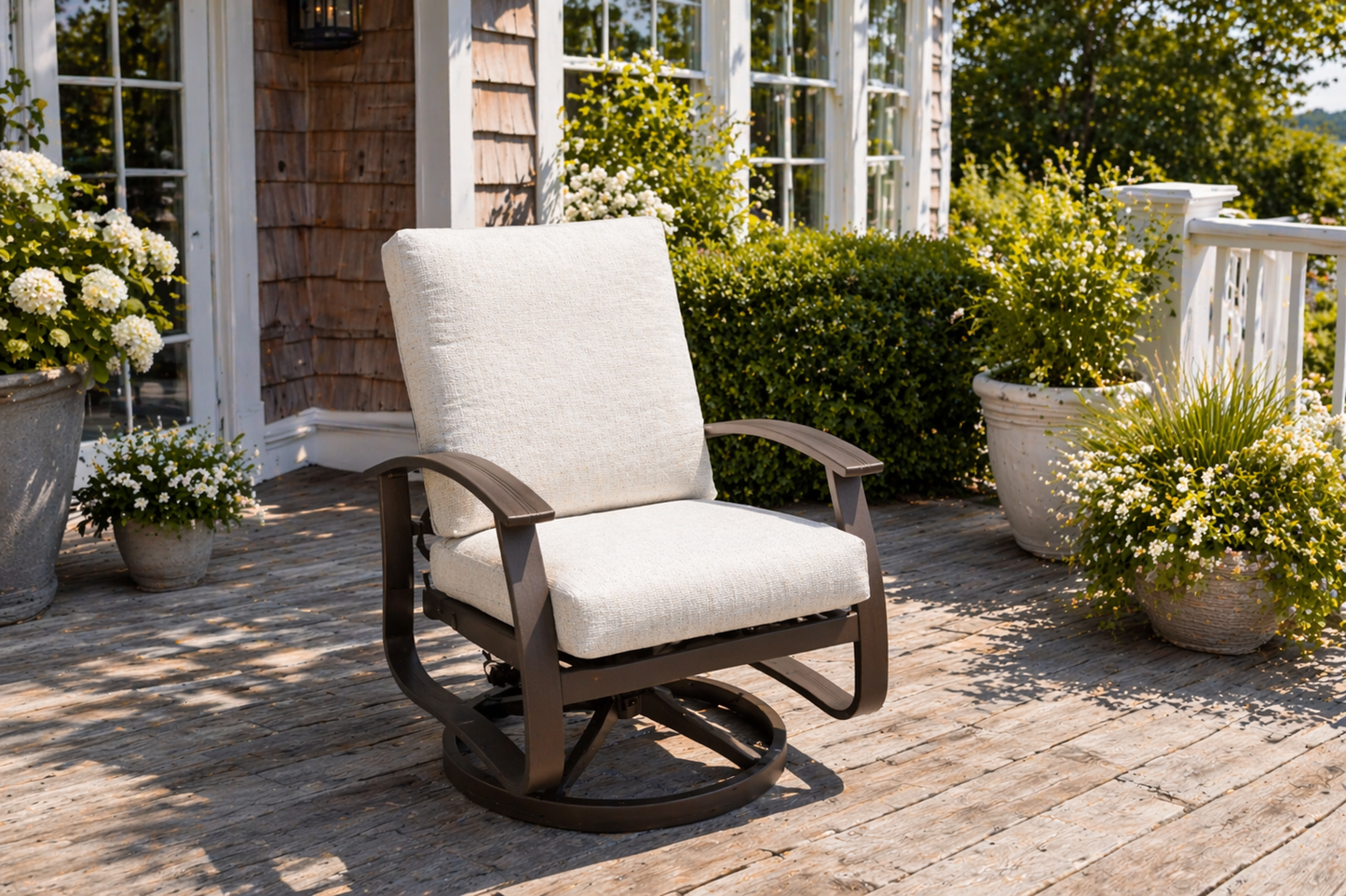 Belle Isle Cushion Swivel Rocker