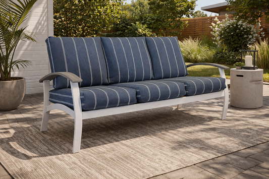 Belle Isle Sofa (Snow/Cape Grey/Equal Ink)