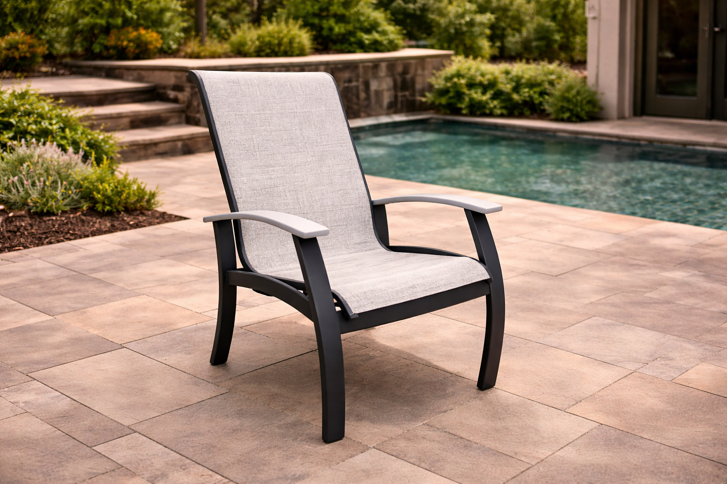 Belle Isle Dining Chair (Graphite/Warm Gray/Boulder)