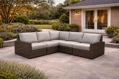 Biscayne 5 Seat Sectional (Ash)