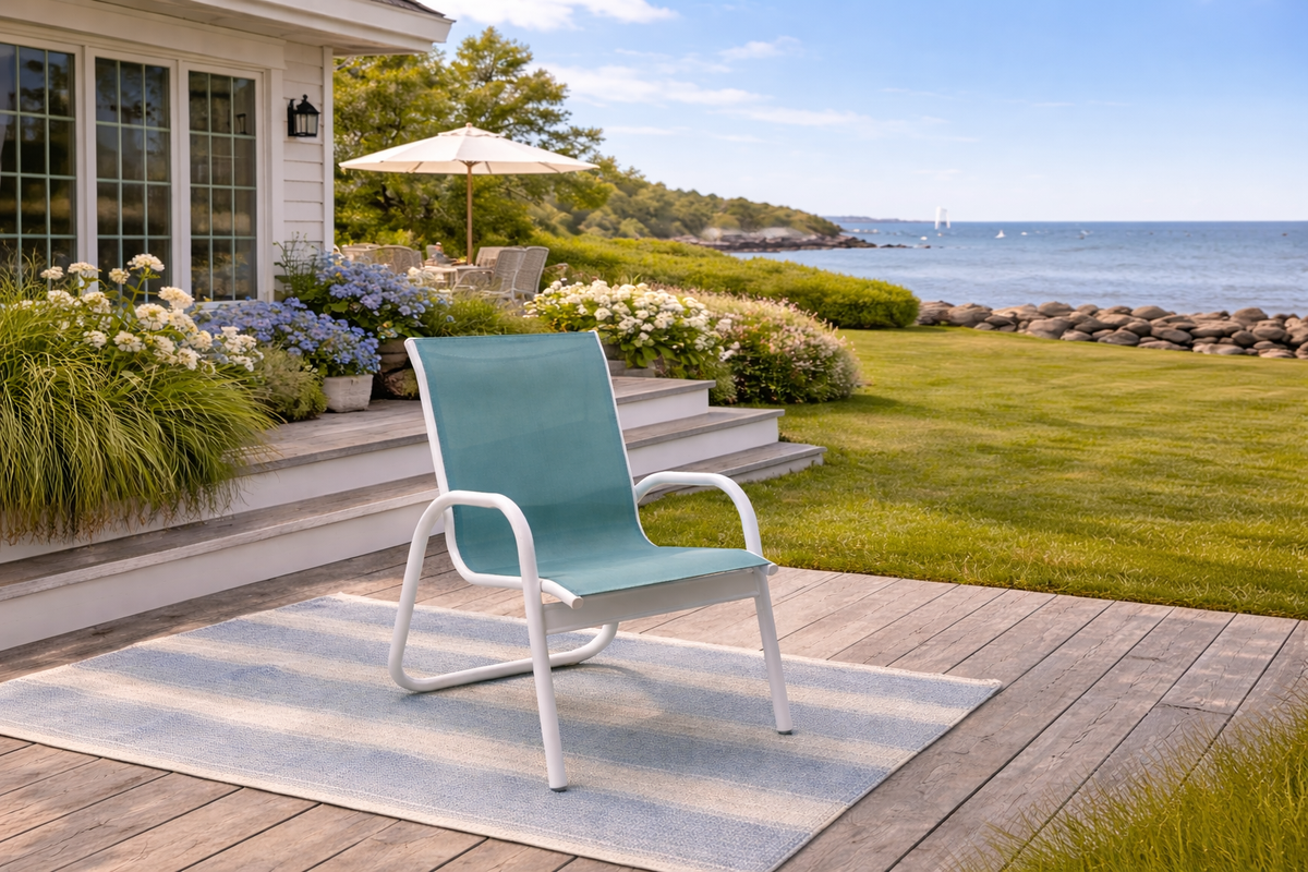 Gardenella Sling Stacking Arm Chair