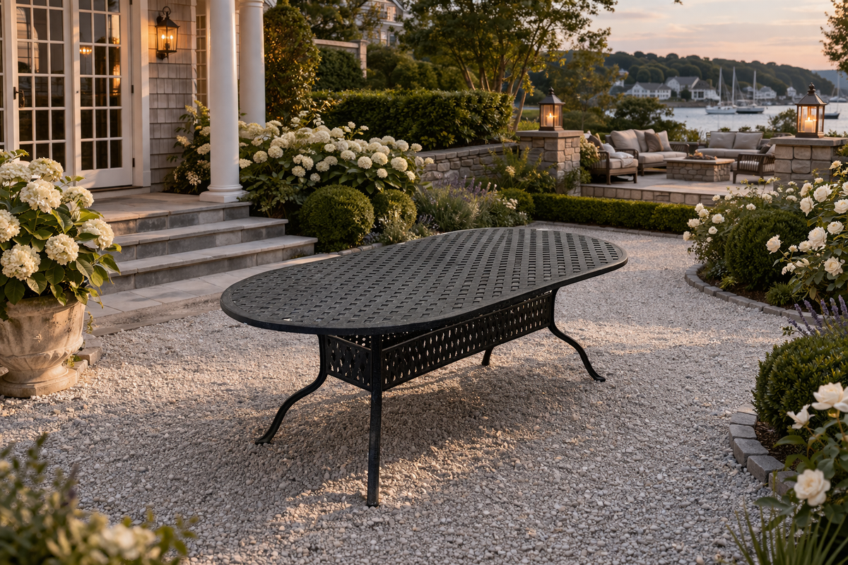 86" Oval Dining Table