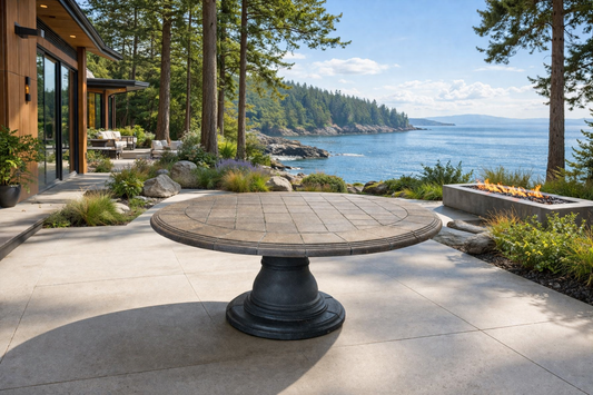 Tropitone 63" Round Pedestal Dining Table