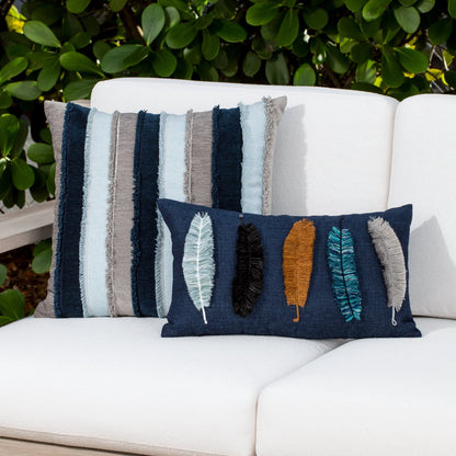 Believe Denim 12"x20" Toss Pillow