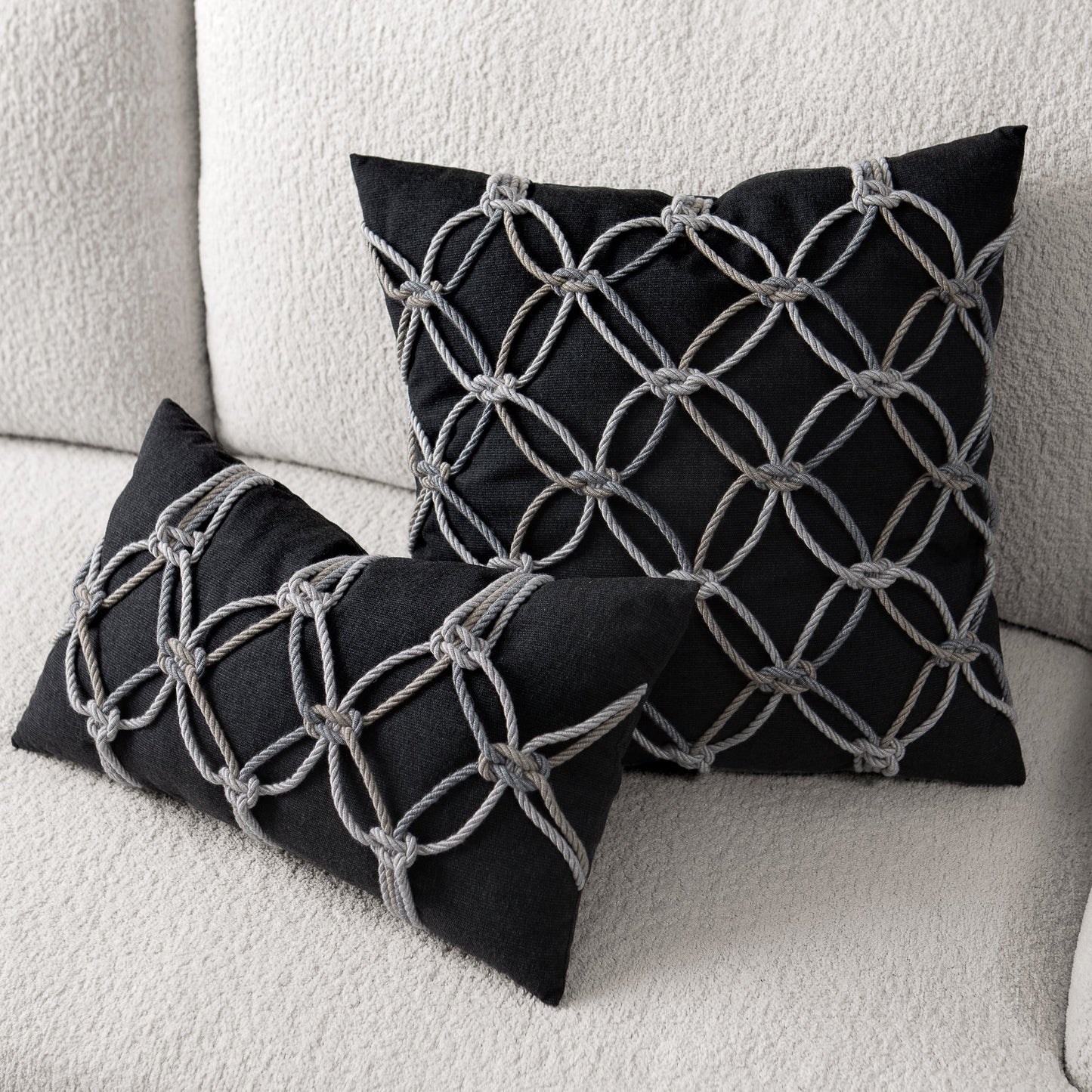 Carbon Rope 12"x20" Toss Pillow