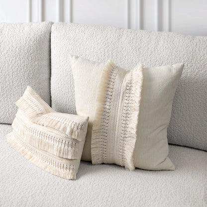 Column Crema 20" x 20" Toss Pillow