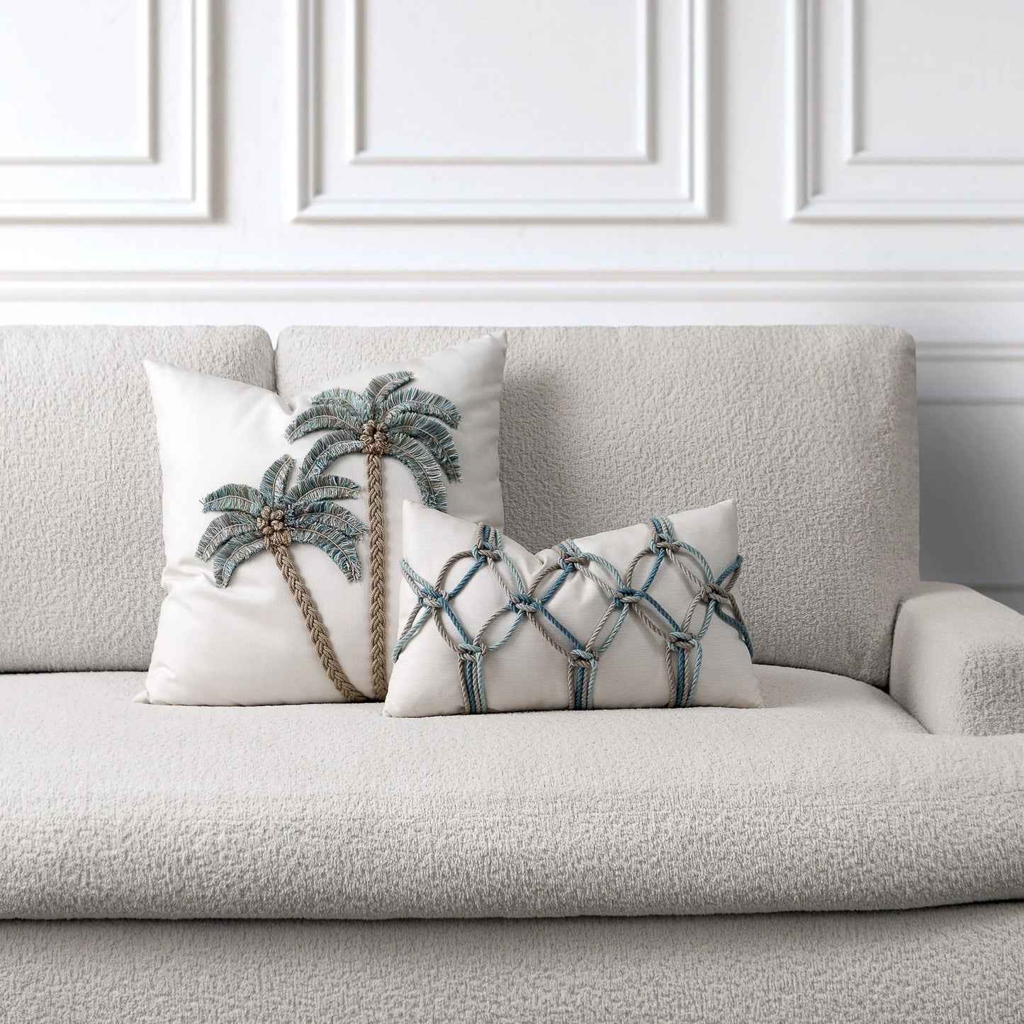 Escape Aqua 22"x22" Toss Pillow